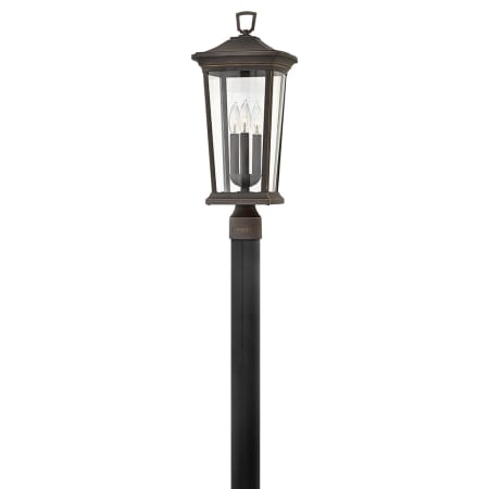 Hinkley Lighting Bromley 3 Light 22.75" Tall Post Light with LED Bulbs Included Oil Rubbed Bronze
