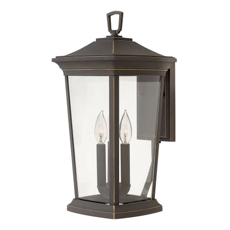 Hinkley Lighting Bromley 3 Light 19-1/4" Tall Outdoor Wall Sconce with Clear Glass Shade Oil Rubbed Bronze