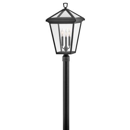Hinkley Lighting Alford Place 3 Light 26" Tall Post Light Museum Black