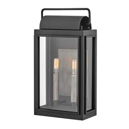Hinkley Lighting Sag Harbor 2 Light 17" Tall Outdoor Wall Sconce Black