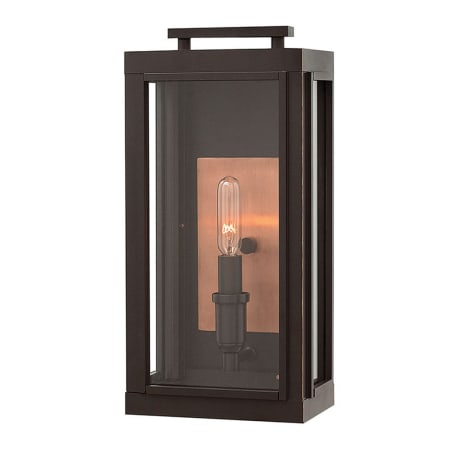 Hinkley Lighting 14" Height 1 Light Outdoor Wall Sconce from the Sutcliffe Collection Oil Rubbed Bronze