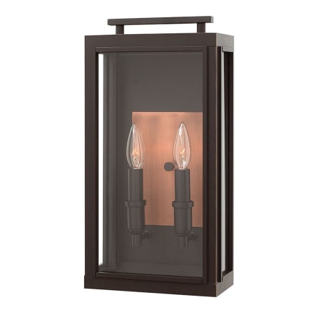 Hinkley Lighting 17" Height 2 Light Outdoor Wall Sconce from the Sutcliffe Collection Oil Rubbed Bronze