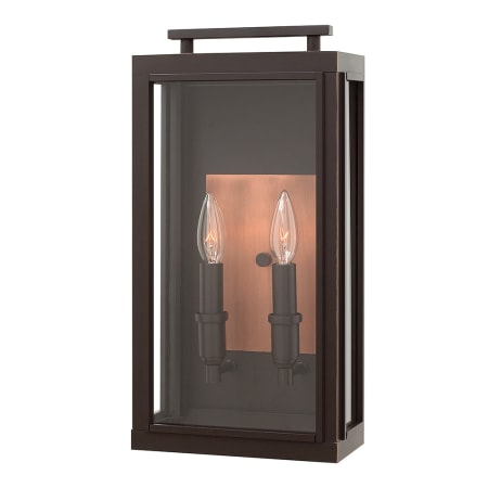 Hinkley Lighting Sutcliffe 2 Light 17" Tall Outdoor Wall Sconce with LED Bulbs Included Oil Rubbed Bronze