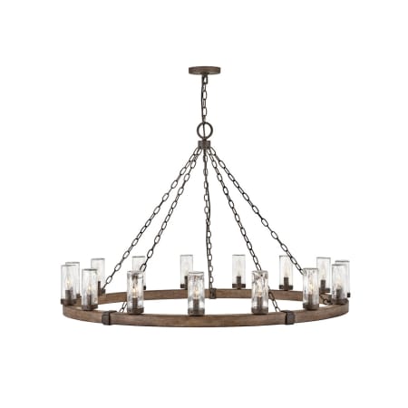 Hinkley Lighting Sawyer 15 Light 46" Wide Open Air Outdoor Chandelier with LED Bulbs Included Sequoia