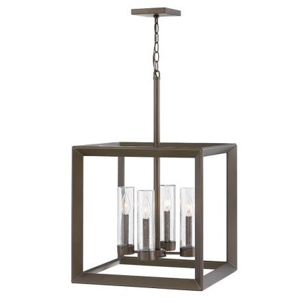 Hinkley Lighting Rhodes 120v 4 Light 18" Wide Open Air Outdoor Chandelier Warm Bronze