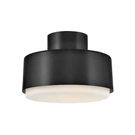 Hinkley Lighting Cedric 2 Light 13" Wide Semi-Flush Drum Ceiling Fixture Black