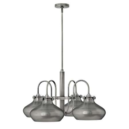 Hinkley Lighting Congress 4 Light 1 Tier Chandelier Antique Nickel