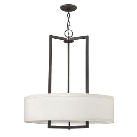 Hinkley Lighting 3 Light 1 Tier Drum Chandelier from the Hampton Collection Buckeye Bronze