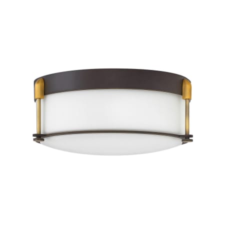 Hinkley Lighting Colbin 3 Light 16-1/2" Wide Flush Mount Ceiling Fixture Oil Rubbed Bronze