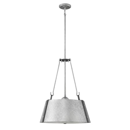 Hinkley Lighting Cartwright 3 Light 19-1/2" Wide Pendant Galvanized
