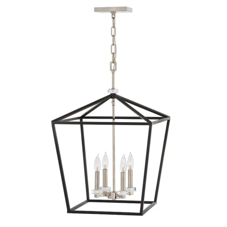 Hinkley Lighting 4 Light 18" Wide Crystal Chandelier Black