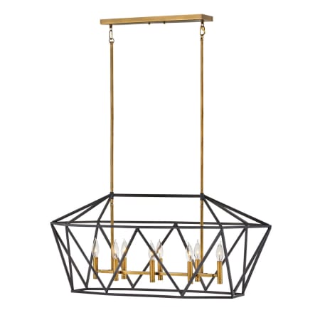 Hinkley Lighting 8 Light 40" Wide Taper Candle Chandelier Aged Zinc