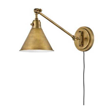 Hinkley Lighting Arti 10" Tall Hardwired or Plug-In Wall Sconce Heritage Brass