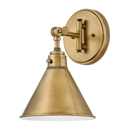 Hinkley Lighting Arti 12" Tall Hardwired or Plug-In Wall Sconce Heritage Brass