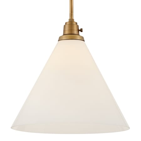 Hinkley Lighting Arti 15" Wide Pendant Heritage Brass / Cased Opal