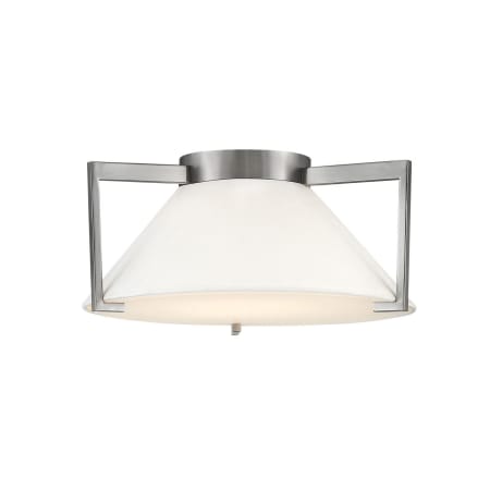 Hinkley Lighting Calla Single Light 16" Wide Integrated LED Flush Mount Ceiling Fixture Antique Nickel