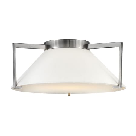 Hinkley Lighting Calla Single Light 20" Wide Integrated LED Flush Mount Ceiling Fixture Antique Nickel