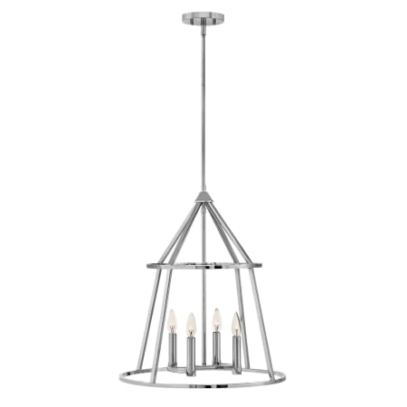 Hinkley Lighting Middleton 4 Light 20" Wide Chandelier Polished Nickel
