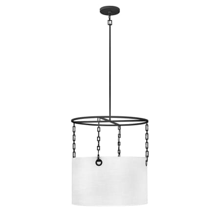 Hinkley Lighting Tribeca 4 Light 24" Wide Lisa McDennon Drum Chandelier Black