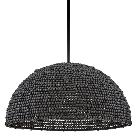Hinkley Lighting Dalia 20" Wide Wood Pendant with Beaded Shade Black