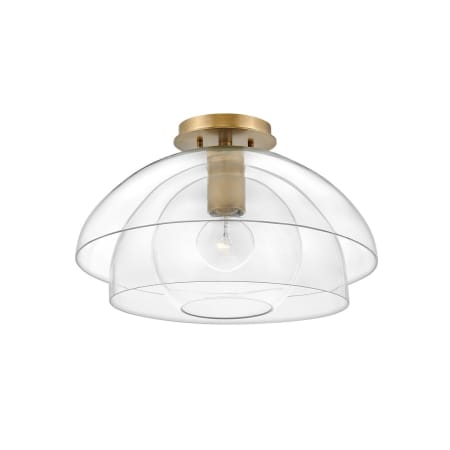 Hinkley Lighting Lotus 16" Wide Semi-Flush Ceiling Fixture / Pendant Heritage Brass