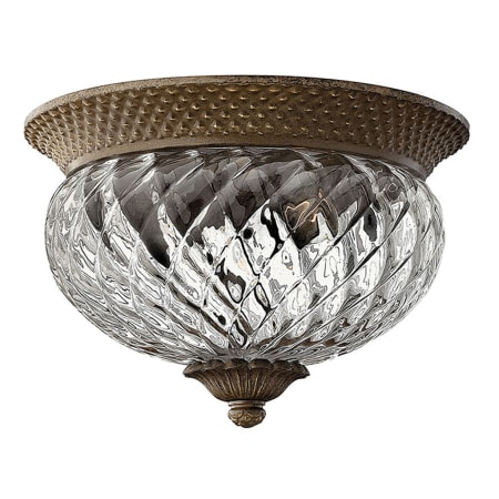 Hinkley Lighting 2 Light Indoor Flush Mount Ceiling Fixture from the Plantation Collection Pearl Bronze