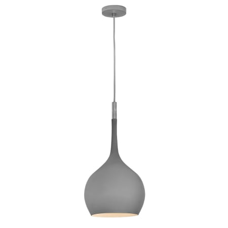 Hinkley Lighting Ziggy Single Light 12" Wide Pendant Matte Gray