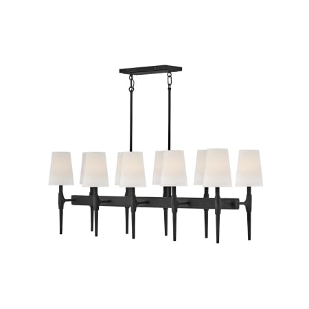 Hinkley Lighting 10 Light 48" Wide Linear Chandelier Black