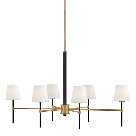 Hinkley Lighting Saunders 6 Light 45" Wide LED Chandelier Black