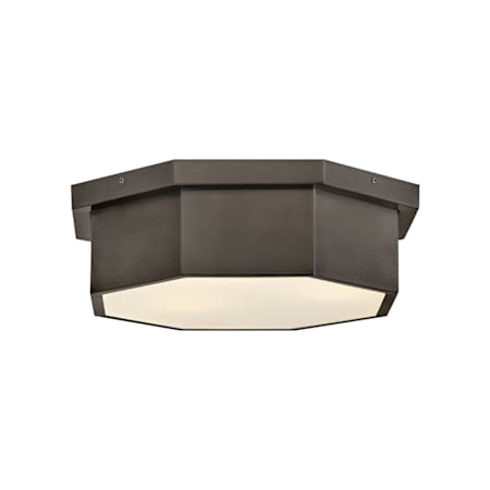 Hinkley Lighting Facet 3 Light 18" Wide Flush Mount Ceiling Fixture Black Oxide