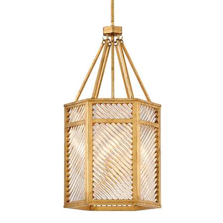 Hinkley Lighting Sura 4 Light 16" Wide Pendant Distressed Brass