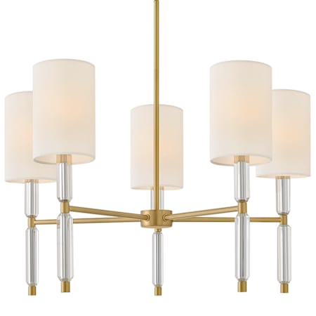Hinkley Lighting Anika 5 Light 28" Wide LED Chandelier Lacquered Brass
