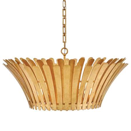 Hinkley Lighting Reina 8 Light 34" Wide Waterfall Chandelier Distressed Brass