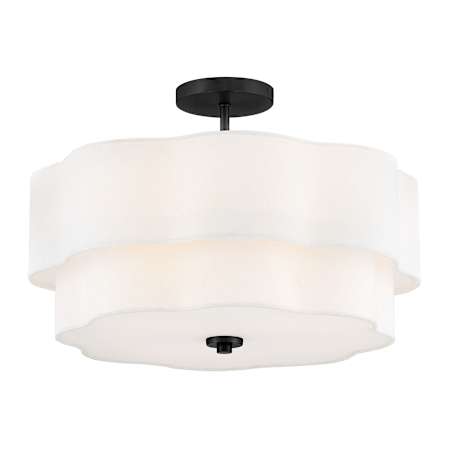 Hinkley Lighting Gwen 4 Light 20" Wide Semi-Flush Ceiling Fixture Black