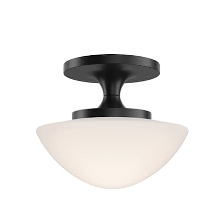 Hinkley Lighting Knox 12" Wide Semi-Flush Bowl Ceiling Fixture Black