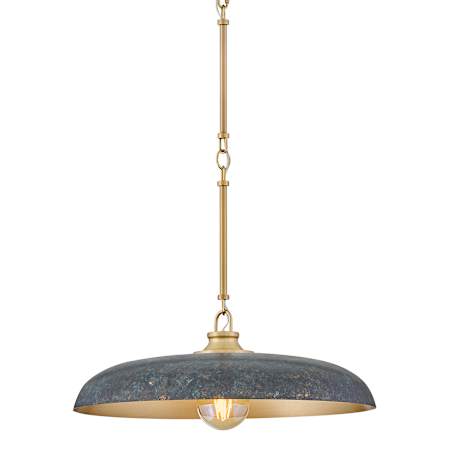 Hinkley Lighting Sadie 18" Wide Pendant Lacquered Brass / Antique Verdigris