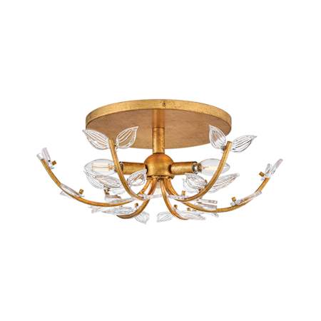 Hinkley Lighting Aliso 3 Light 20" Wide Semi-Flush Ceiling Fixture Distressed Brass