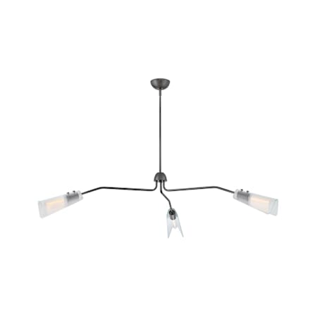 Hinkley Lighting Altman 3 Light 60" Wide Abstract Chandelier Gunmetal