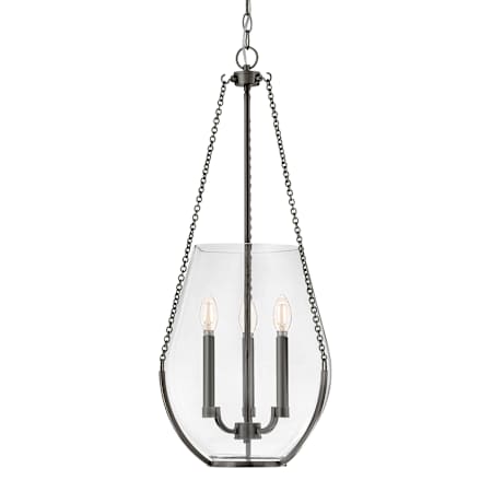 Hinkley Lighting Farrin 3 Light 14" Wide Suspension Pendant Gunmetal