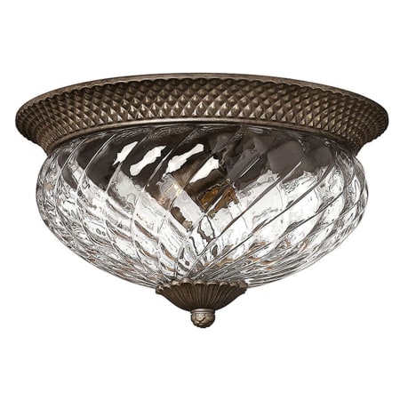 Hinkley Lighting 3 Light Indoor Flush Mount Ceiling Fixture from the Plantation Collection Pearl Bronze