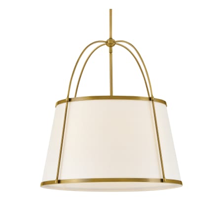 Hinkley Lighting Clarke 4 Light 25" Wide Pendant Lacquered Dark Brass / Off-White