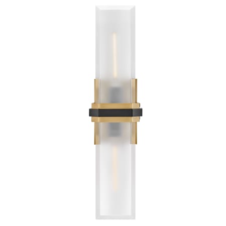 Hinkley Lighting Kipton 2 Light 22" Tall Wall Sconce Heritage Brass / Black