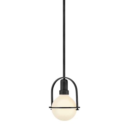 Hinkley Lighting Somerset 7" Wide Mini Pendant / Converts to Semi-Flus Black
