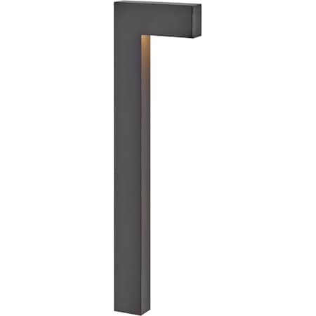 Hinkley Lighting Single Atlantis 36" Tall 120/277V LED Side Mount Path Light Satin Black