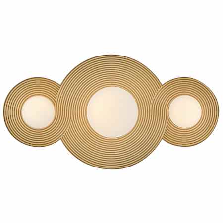 Hinkley Lighting Rhea 3 Light 18" Wide LED Vanity Strip with Etched Opal Glass Shades Heritage Brass