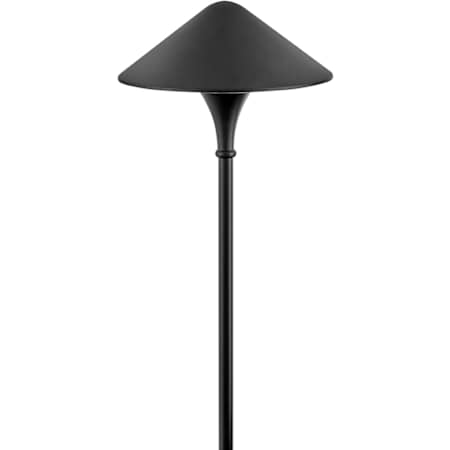 Hinkley Lighting Single Apex 120V LED Outdoor Landscape Path Light Black