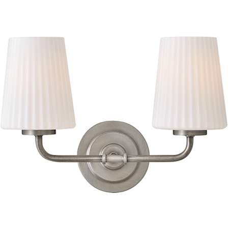 Hinkley Lighting McKenna 2 Light 15" Wide Vanity Light Antique Nickel