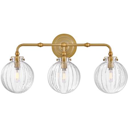Hinkley Lighting Helene 3 Light 24" Wide Vanity Light Lacquered Brass