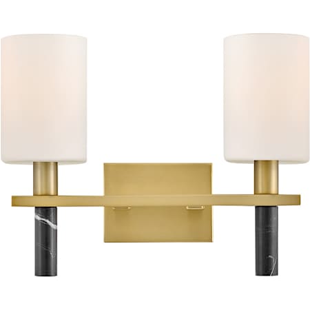 Hinkley Lighting Turin 2 Light 16" Wide Vanity Light Lacquered Brass