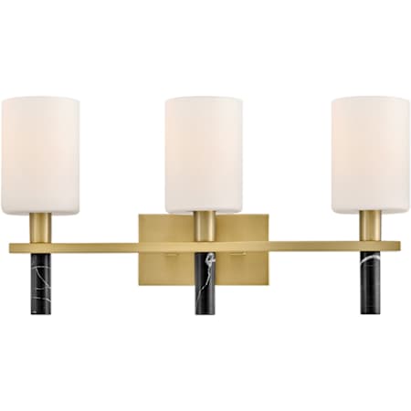 Hinkley Lighting Turin 3 Light 24" Wide Vanity Light Lacquered Brass